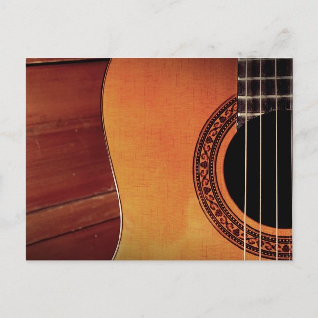 Carte Postale Guitare acoustique (Devant)