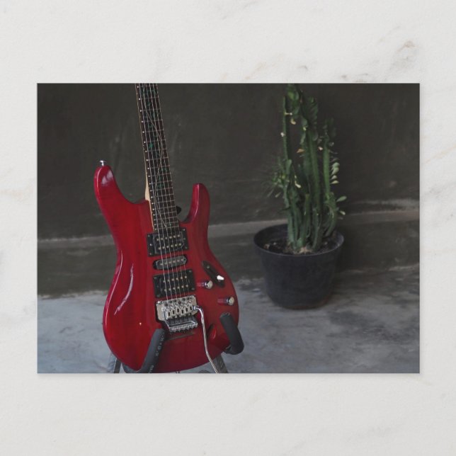 Carte Postale Guitare acoustique cool (Devant)