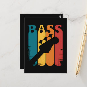 Carte Postale Guitare basse