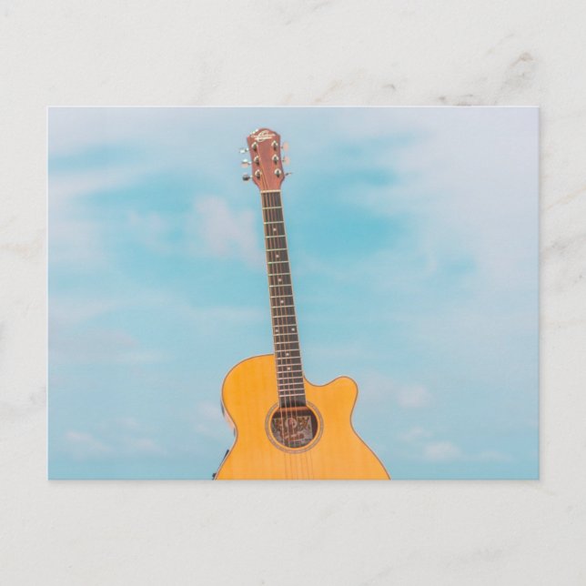 Carte Postale Guitare basse Cool (Devant)