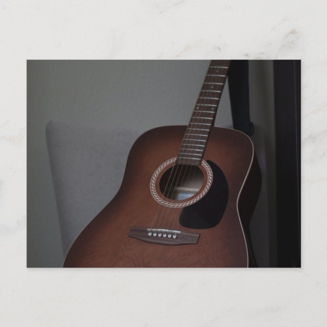Carte Postale Guitare basse jolie (Devant)