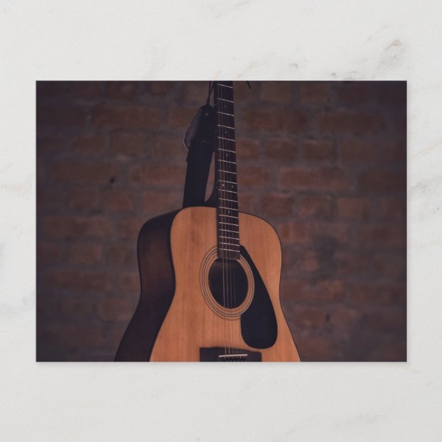 Carte Postale Guitare Belle (Devant)