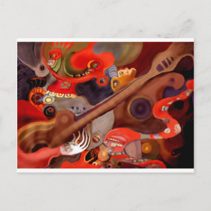 Carte Postale Guitare Chaman par Albruno*