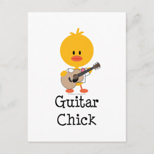 Carte postale Guitare Chick