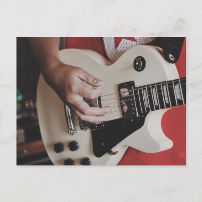 Carte Postale Guitare Cool (Devant)