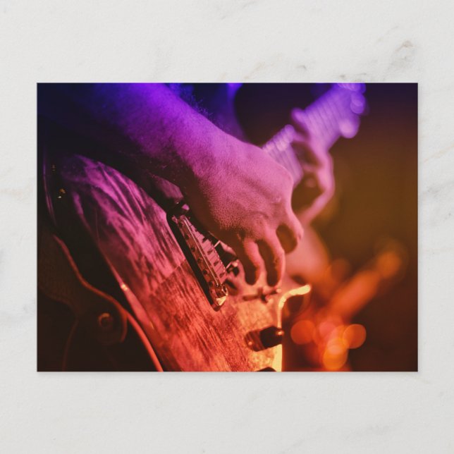 Carte Postale Guitare Cool (Devant)