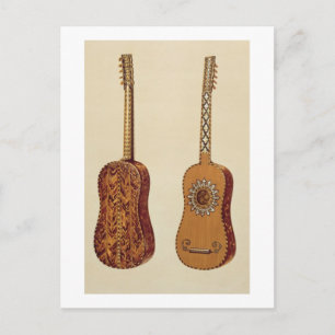Carte Postale Guitare de Rizzio, de 'Instruments de musique' (co