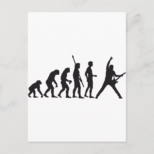 Carte Postale guitare d'évolution (Devant)