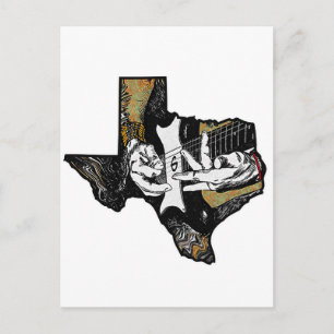 Carte Postale Guitare du Texas