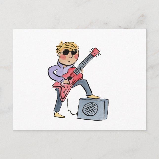 Carte Postale Guitare électrique (Devant)