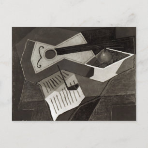 Carte Postale Guitare et compotier, 1926