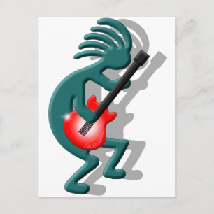 Carte Postale Guitare Kokopelli