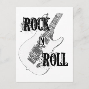 Carte Postale guitare rock n roll