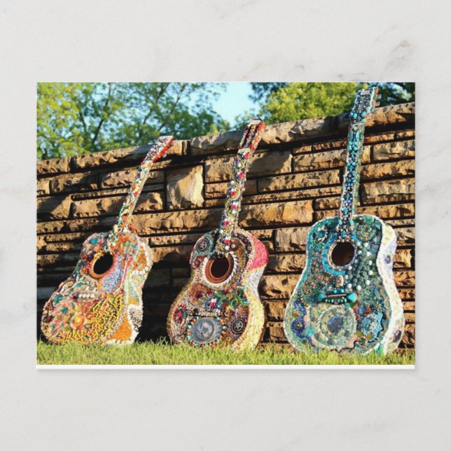 Carte Postale Guitare Tri-Fecta (Devant)