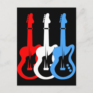 Carte Postale guitares électriques