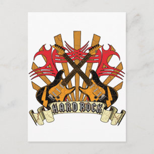 Carte Postale Guitares Hard Rock