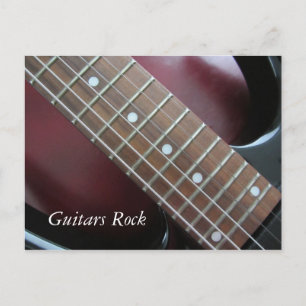 Carte Postale Guitares Rock - Guitare électrique