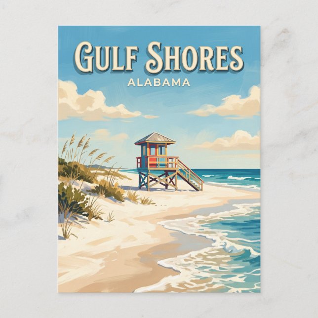 Carte Postale Gulf Shores Alabama (Devant)
