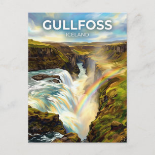 Carte Postale Gullfoss Islande