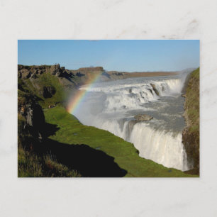 Carte Postale Gullfoss waterfall in summer