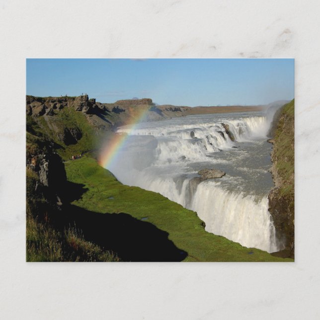 Carte Postale Gullfoss waterfall in summer (Devant)