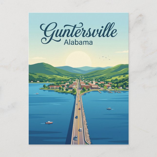 Carte Postale Guntersville États-Unis (Devant)