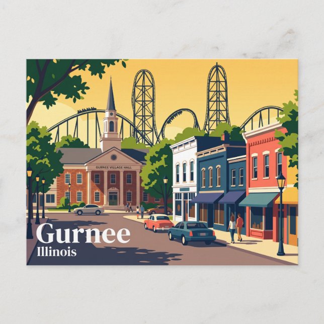 Carte Postale Gurnee États-Unis (Devant)