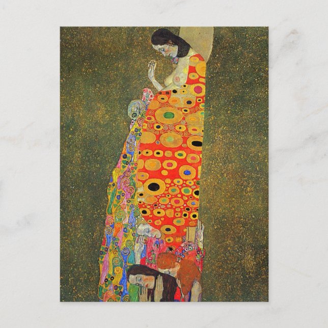 Carte Postale Gustav Klimt abandonne l'espoir (Devant)