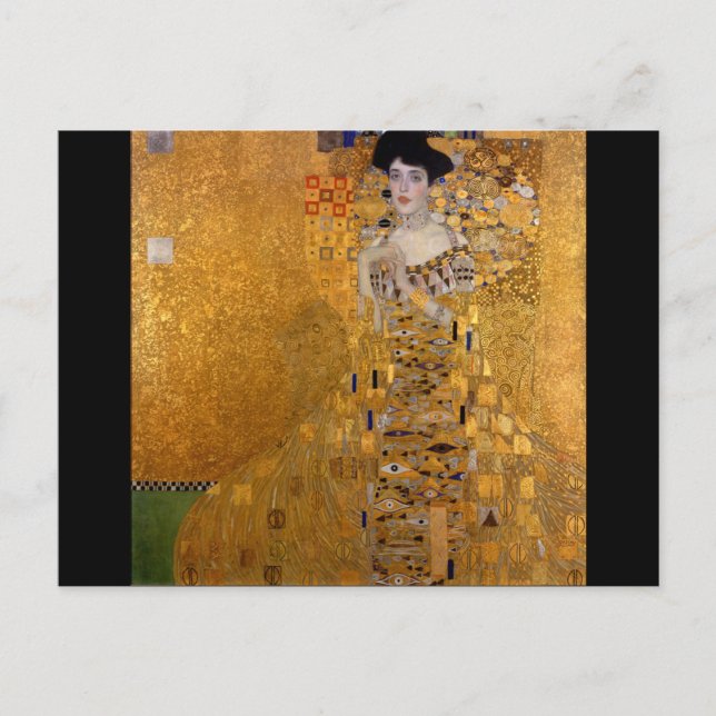 Carte Postale Gustav Klimt, Adele, Art nouveau, déco, or, peintu (Devant)