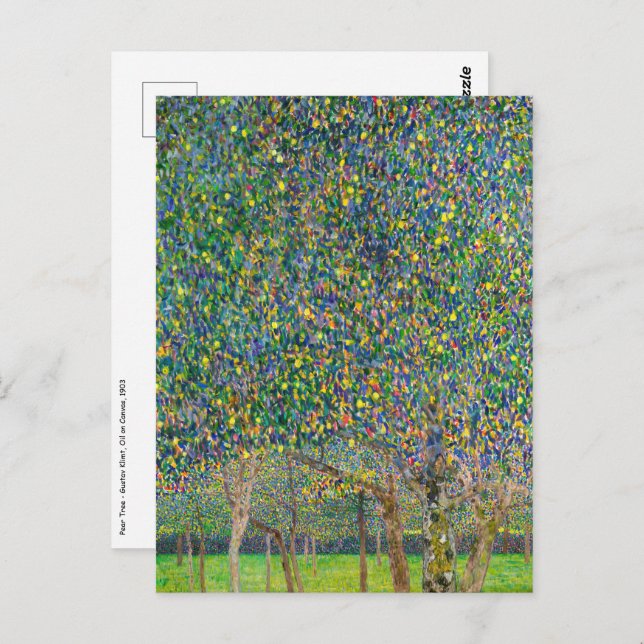 Carte Postale Gustav Klimt - Arbre à poires (Devant / Derrière)