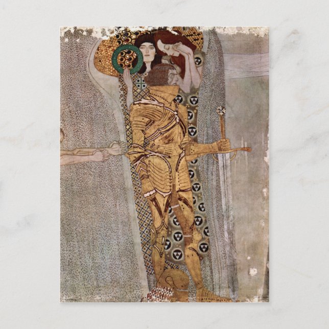 Carte Postale Gustav Klimt ~ Beethovenfries (Devant)
