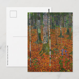 Carte Postale Gustav Klimt - Bois de bouleau