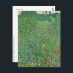 Carte Postale Gustav Klimt - Champ de pavot<br><div class="desc">Champ de pavot / Champ de pavots - Gustav Klimt,  Huile sur toile,  1907</div>