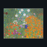 Carte Postale Gustav Klimt Fleur Jardin Cottage Nature<br><div class="desc">Un beau tableau de jardin - c'est un tableau classique de Gustav Klimt,  appelé Cottage Garden,  ou Bauergarten,  1907,  qui est un gros plan d'un jardin fleuri,  un tableau floral coloré.</div>