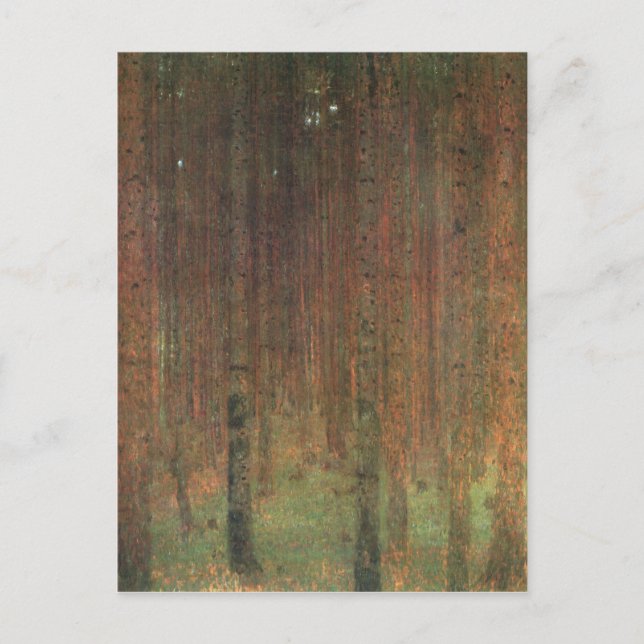 Carte Postale Gustav Klimt - Forêt de pins (Devant)