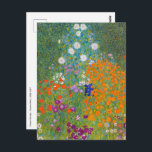 Carte Postale Gustav Klimt - Jardin des fleurs<br><div class="desc">Jardin aux fleurs - Gustav Klimt en 1905-1907</div>