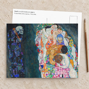 Carte Postale Gustav Klimt - La Mort et la Vie