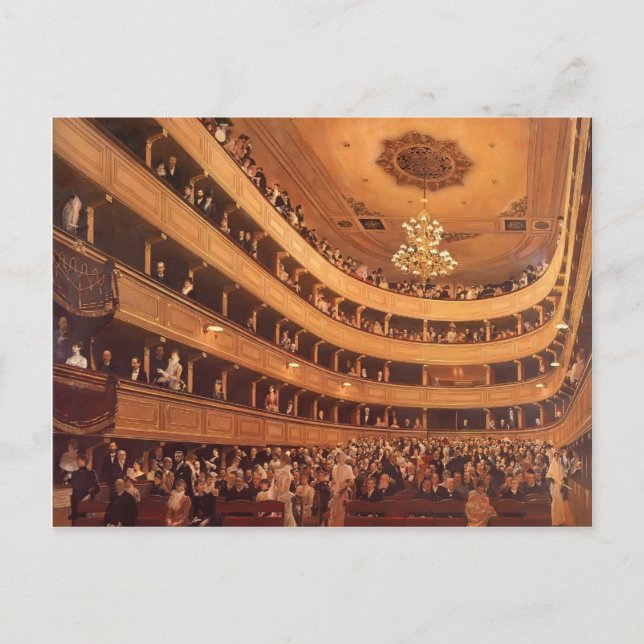 Carte Postale Gustav Klimt - L'Ancien Burgtheater (Devant)