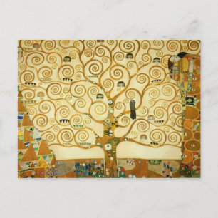 Carte Postale Gustav Klimt L'Arbre de Vie Art Nouveau Vintage