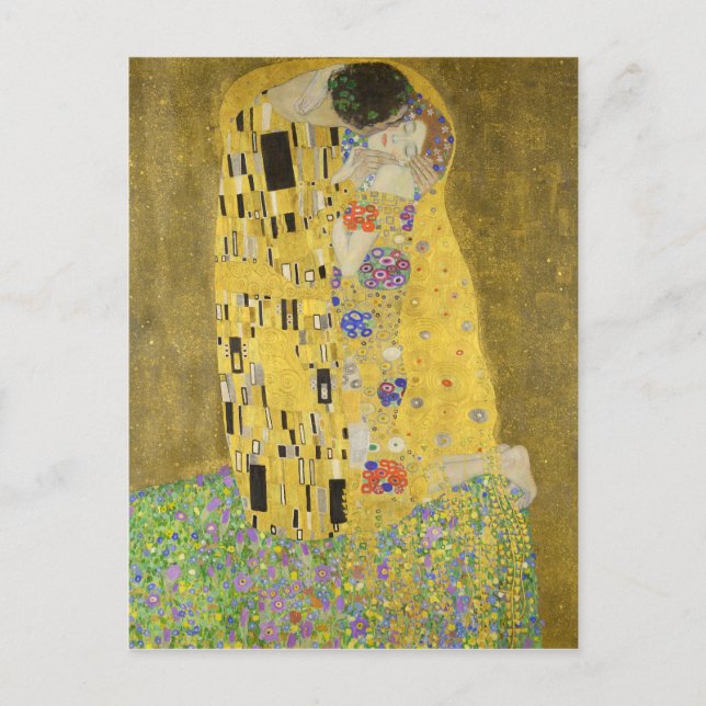 Carte Postale Gustav Klimt Le Baiser (Devant)