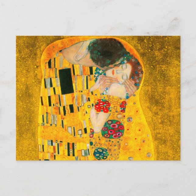 Carte Postale Gustav Klimt Le Baiser (Devant)