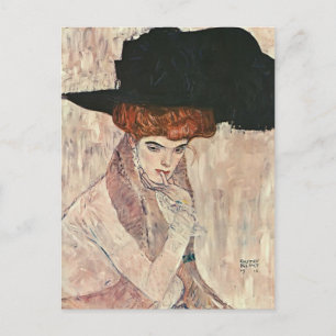 Carte Postale Gustav Klimt - Le Casquette de la plume noire