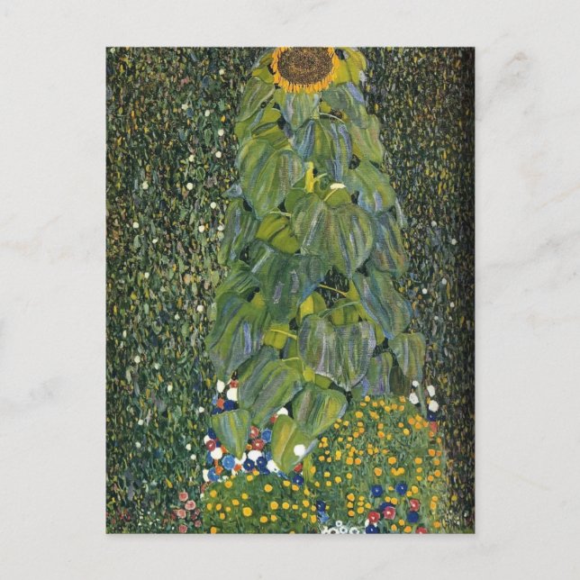 Carte Postale Gustav Klimt - Le tournesol (Devant)