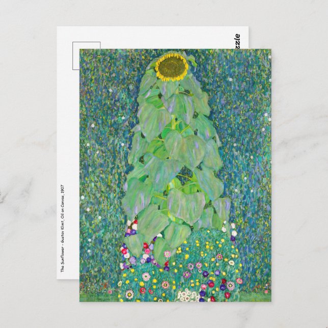 Carte Postale Gustav Klimt - Le Tournesol (Devant / Derrière)