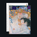 Carte Postale Gustav Klimt - Mère et Enfant<br><div class="desc">Mère et Enfant (détail de trois ans de femme) - Gustav Klimt,  Huile sur toile,  1905</div>