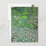 Carte Postale Gustav Klimt - Paysage horticole et sommet d'une c<br><div class="desc">Paysage horticole à sommet de colline - Gustav Klimt,  Huile sur toile,  1916</div>