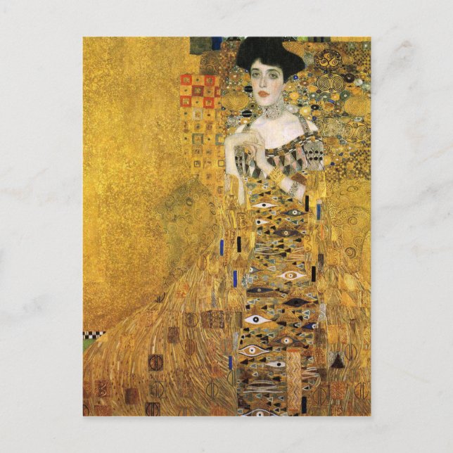 Carte Postale GUSTAV KLIMT - Portrait d'Adele Bloch-Bauer 1907 (Devant)