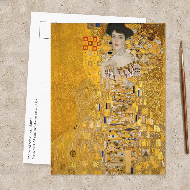 Carte Postale Gustav Klimt - Portrait d'Adèle Bloch-Bauer I (Créateur téléchargé)