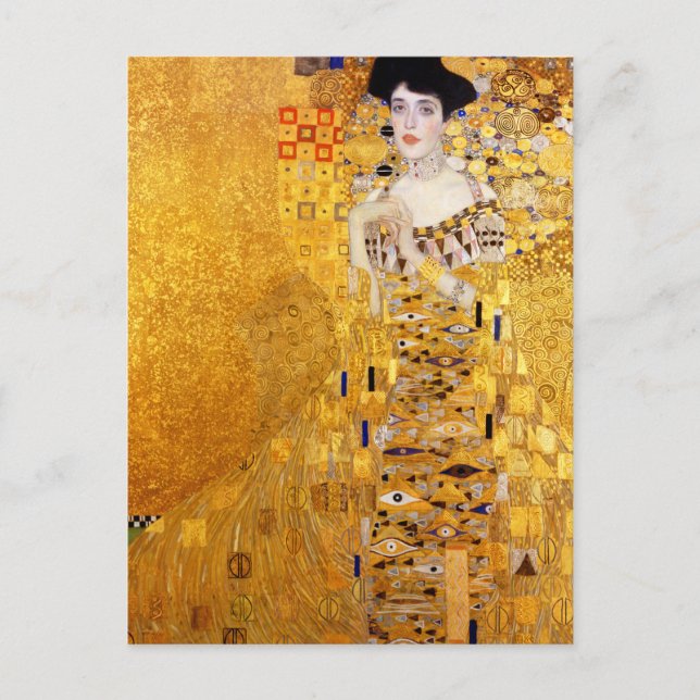 Carte Postale Gustav Klimt Portrait d'Adele Bloch-Bauer I (Devant)