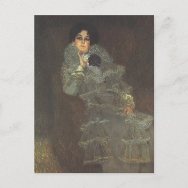 Carte Postale Gustav Klimt - Portrait de Marie Henneberg (Devant)